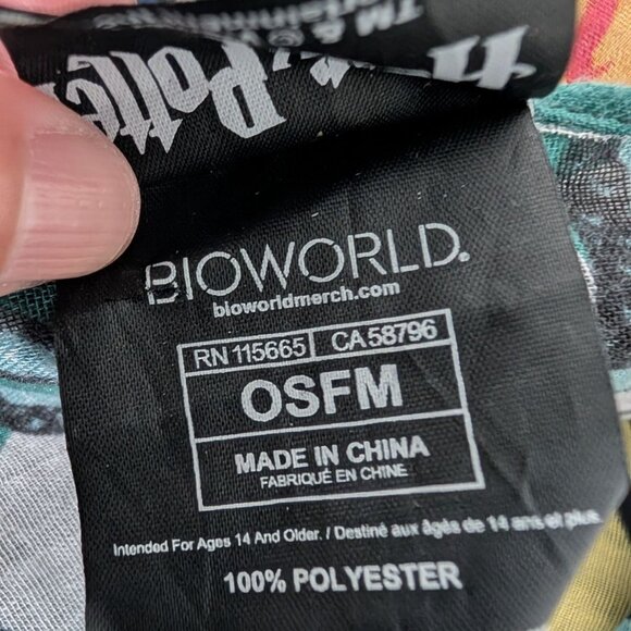 Warner Bros Harry Potter Houses Infinity Scarf Black Crest Print Lightweight - Picture 5 of 9